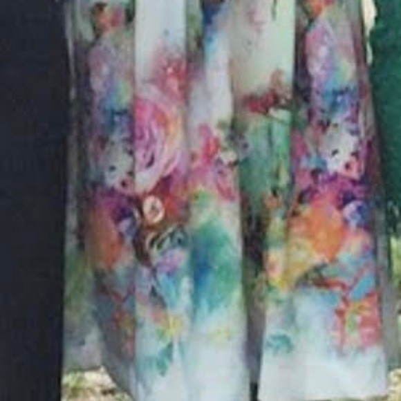 ASOS Multi-Color Midi Dress with Back Cut-Out - Picture 5 of 5